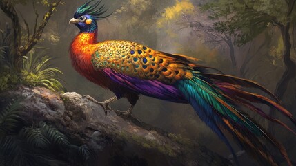 Fototapeta premium peacock in the zoo