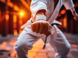 Martial arts, vibrant discipline, dynamic moves, ancient practice
