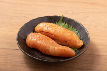 辛子明太子　（無着色）