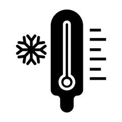 low temperature Solid icon