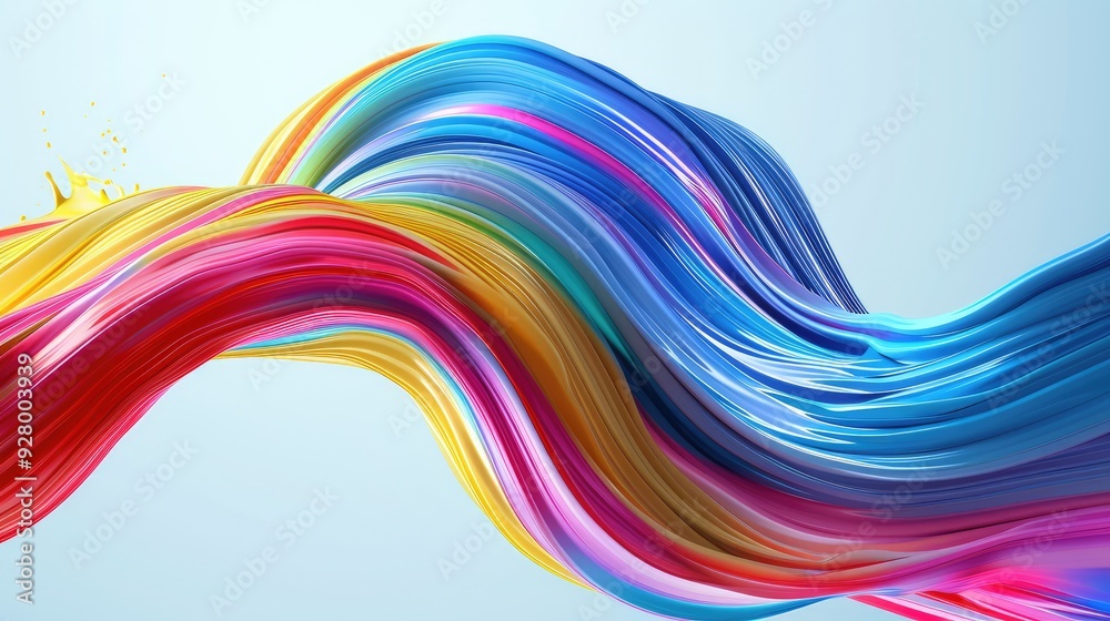 Canvas Prints abstract colorful background with waves