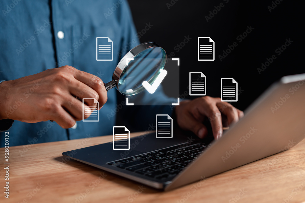 Poster Quality Certificate and Checklist document inspecting target marketing planning assignment with quality management. Standardization, certification. Compliance to regulations service and standards.