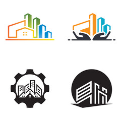 Fototapeta premium Real estate logo icon design