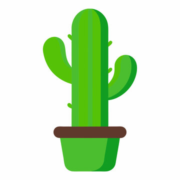 recommend clip art: Cactus in a pot vector illustration, cactus silhouette