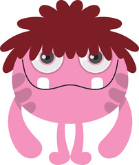 Cute Colorful Monster Illustration