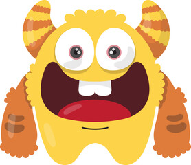 Cute Colorful Monster Illustration