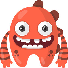 Cute Colorful Monster Illustration