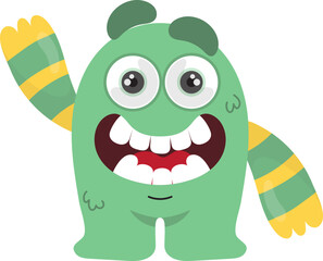 Obraz premium Cute Colorful Monster Illustration