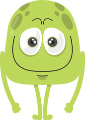 Cute Colorful Monster Illustration