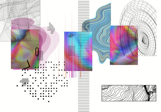 Modern Gothic Design Elements Illustration Set