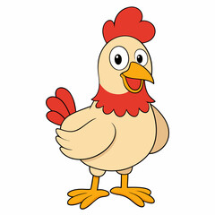 hen and chicken isolated on white, chicken vector illustration, pet vector art, Chicken silhouette, animal vector icon, rooster line art,eps