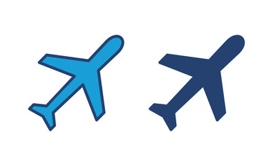 Fototapeta premium Plane icon vector. Airplane icon vector. Flight transport symbol. Travel illustration. Holiday symbol