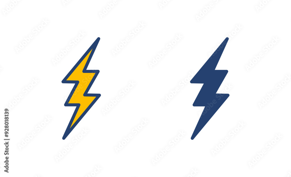 Canvas Prints Lightning icon vector. electric icon vector. power icon. energy sign