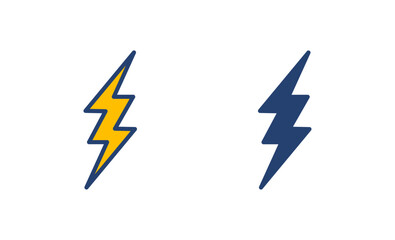 Lightning icon vector. electric icon vector. power icon. energy sign