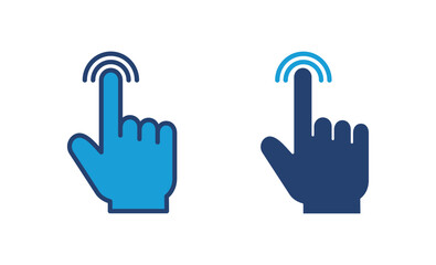 Hand click icon vector. pointer icon vector. hand cursor icon vector