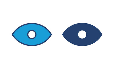 Eye icon vector. Eye vector icon. Look and Vision icon.