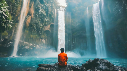Fototapeta premium Solo Female Traveler Exploring the World