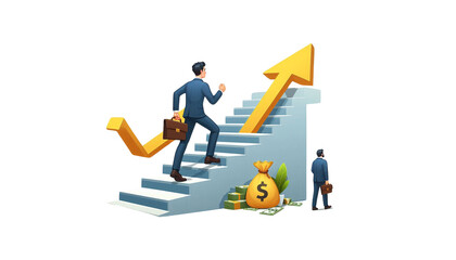 business person with arrow