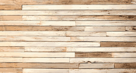 Reclaimed planks for wood wall background for vintage construction