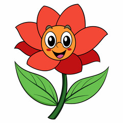 Black and white flower isolated on white, Flower vector illustration, floral vector art, star silhouette, Rose vector icon, leafs line art,eps