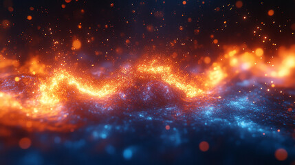 Fototapeta premium 3D rendering of lightning strikes amid psychedelic colors and fluid splashes, symbolizing energy, transformation, and the fusion of natural elements with abstract creativity