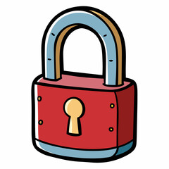 lock and key isolated on white, realistic lock vector illustration, realistic lock vector art, lock silhouette, lock vector icon, lock line art,eps