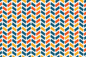 Colorful shapes abstract seamless repeat pattern