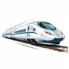Naklejka premium the AI Image Generator, Bullet Train