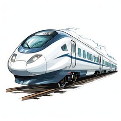 Naklejka premium the AI Image Generator, Bullet Train