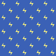 Minimalist Thunder Vector Seamless Pattern