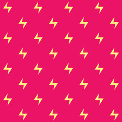 Minimalist Thunder Vector Seamless Pattern
