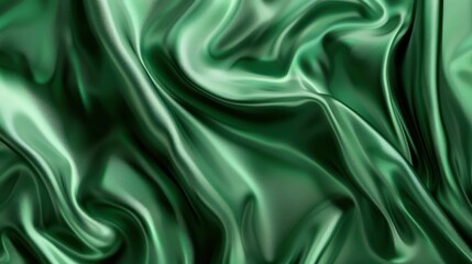 Obraz premium Abstract Green Silk Fabric Texture