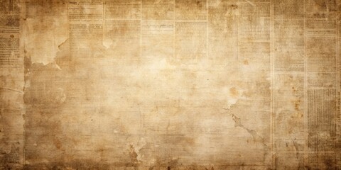 Fototapeta premium Vintage old grunge newspaper paper texture background, Vintage, old, grunge, newspaper, paper, texture, background, aged