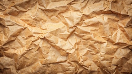 Obraz premium Recycled vintage brown paper background with crumpled texture isolated on background, recycle, vintage, old, paper