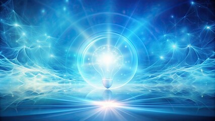 Obraz premium Light blue energy wallpaper with a calming and atmospheric background, energy, light blue, wallpaper, background, atmospheric