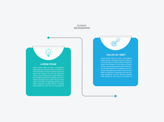 Infographic template desain business 