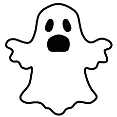 black and white ghost 👻