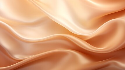 Fototapeta premium Abstract background of flowing silky fabric in peachy tones.