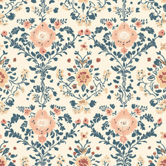 Fototapeta premium seamless pattern with flowers