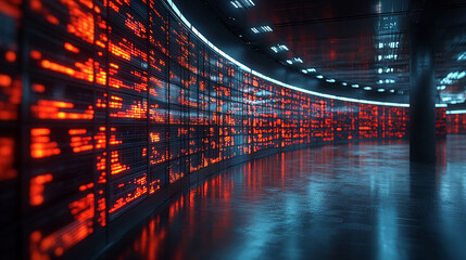 dynamic business environment with a concept of global interconnectedness, showcasing abstract graphics and elements that represent modern business challenges, innovation, and digital transformation