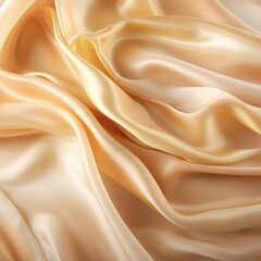Obraz premium Soft, flowing beige fabric, creating a luxurious and elegant background.