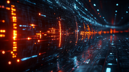 dynamic business environment with a concept of global interconnectedness, showcasing abstract graphics and elements that represent modern business challenges, innovation, and digital transformation