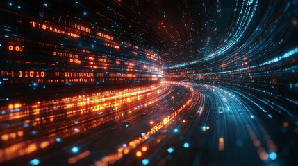 dynamic business environment with a concept of global interconnectedness, showcasing abstract graphics and elements that represent modern business challenges, innovation, and digital transformation