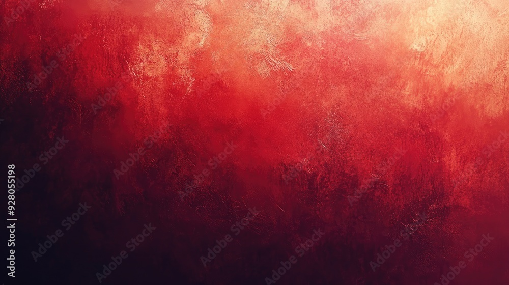 Poster deep and rich red gradient background with subtle texture, adding depth and warmth.