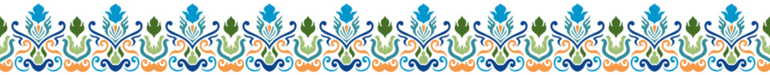 Abstract ethnic tribal borders for making rugs, clothes, wallpaper.