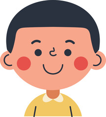 Cute Children Avatar Illustration Element