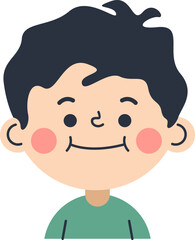 Cute Children Avatar Illustration Element