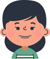 Cute Children Avatar Illustration Element