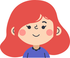 Cute Children Avatar Illustration Element