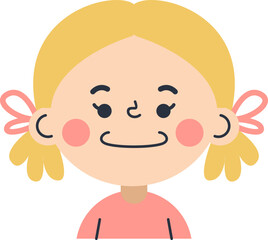 Cute Children Avatar Illustration Element